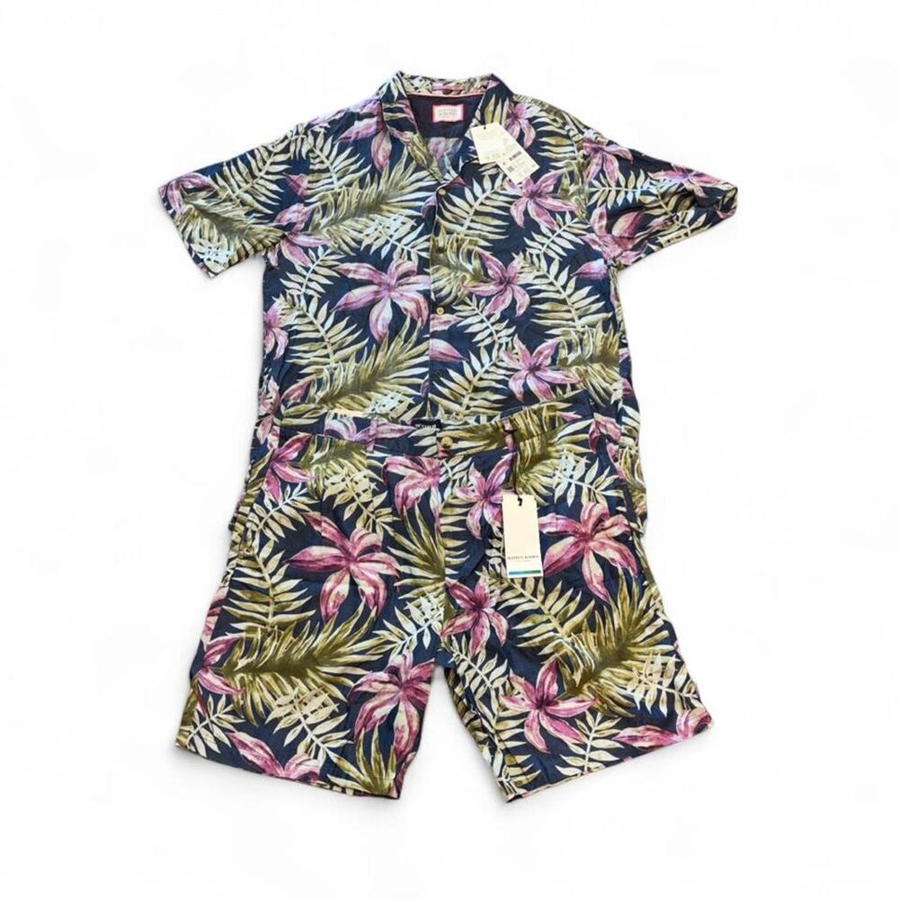 Scotch soda XL shirt 36 shorts set new with tags